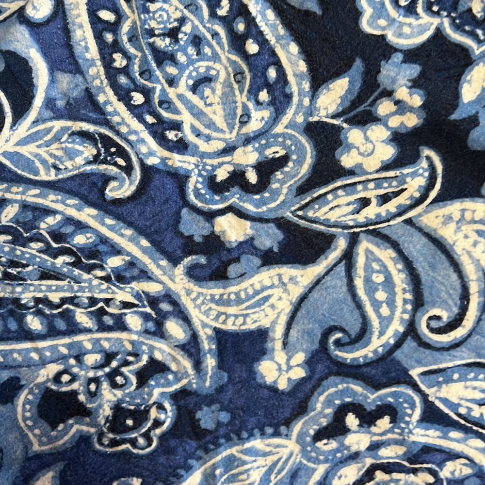 Lauren Ralph Lauren top, size M , blue paisley - Picture 4 of 5